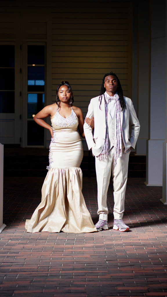 Couple in formal wear